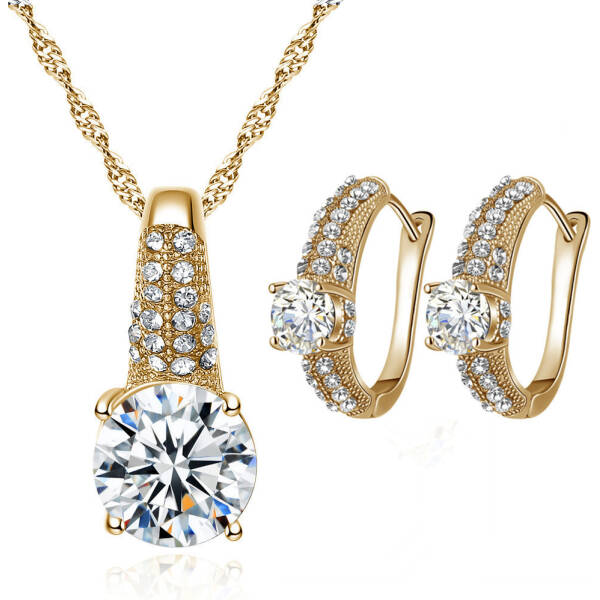 Bridal Necklace And Earrings Jewelry Set
