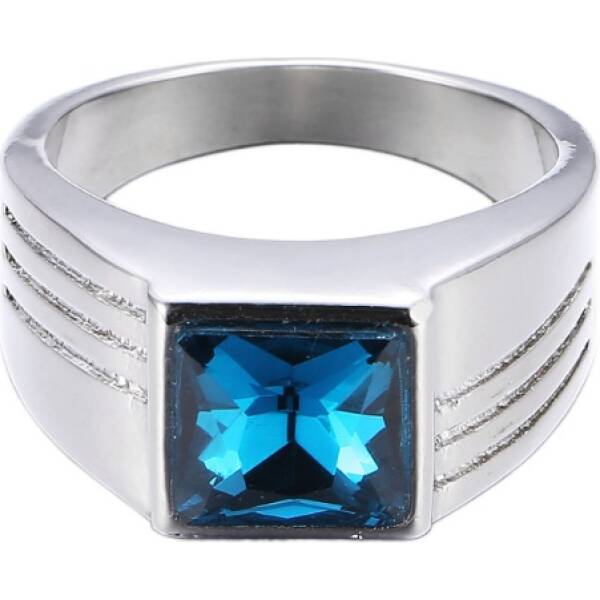 New men's engagement ring wedding ring Europe and the United States domineering sapphire ring